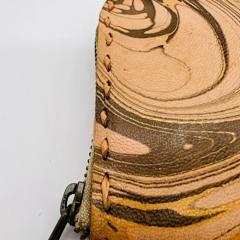 STUDIO CALEIDOSCOPE UNISEX LEATHER ZIP-AROUND ARTISIAN WALLET